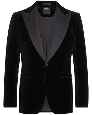 ZEGNA Cotton Evening Jacket - Black