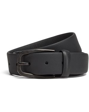 ZEGNA Leather Belt - Black