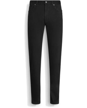 ZEGNA Stretch Cotton Roccia Jeans - Black