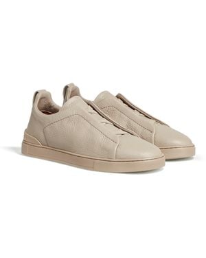 ZEGNA Sneaker Triple Stitch - Neutro