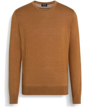 ZEGNA Girocollo - Marrone