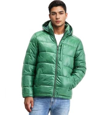 Michael Kors Puffer Jacket With Hood - Green