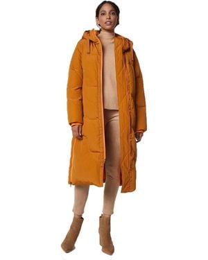 Andrew Marc Adelaide Crinkle Puffer Coat - Brown
