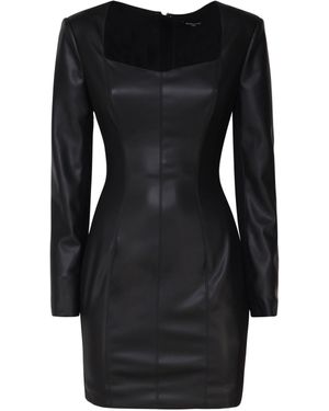 MARCIANO BY GUESS Shiny Mini Dress With Long Sleeves - Black