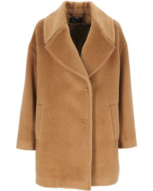 Heresis Elegant Coat For All Occasions - Brown