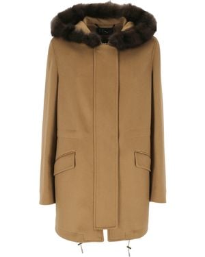 Heresis Elegant Wool Coat - Natural