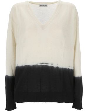 IRREPLACEABLE Deep V Neck Cashmere Sweater - Natural