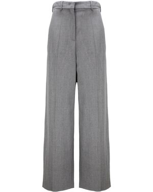 Valentino Pap Straight-Leg Trousers - Grey