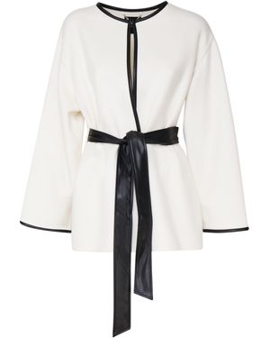 MARCIANO BY GUESS Kimono Jacket With Waist Sash - White