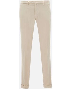 BRIGLIA Briglia Bi-Stretch Cotton Slim Chinos - Natural