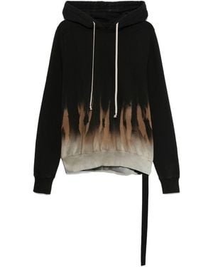 Rick Owens Tie-Dye Hoodie - Black