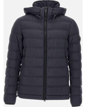 Peuterey Down Jacket With Hood - Blue