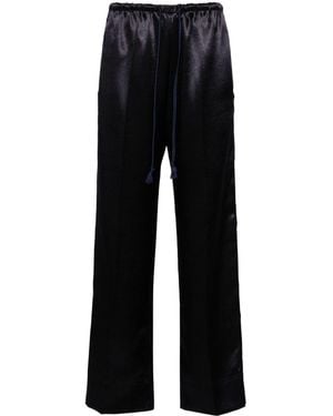 パンツ FORTE FORTE Women Straight Pants 13559MYPANTS8001 BLACK Forte Forte Straight-leg pants for Women | Online Sale up to