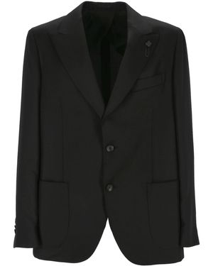 Lardini Single-Breasted Blazer - Black