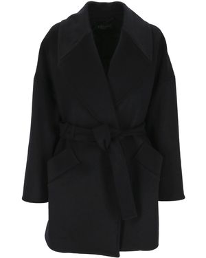 Heresis Wool Coat - Black