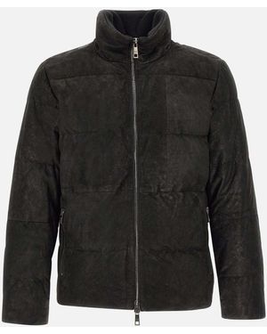 Giorgio Brato Suede Down Jacket - Black