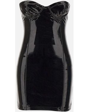 Fiorucci Vinyl Dress With Open Shoulders - Black