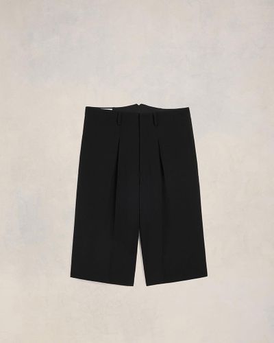 Ami Paris Long Bermuda Shorts - Black
