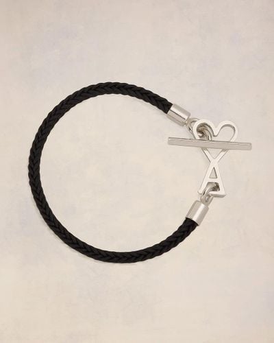 Ami Paris Ami De Coeur Cord Bracelet - Natural