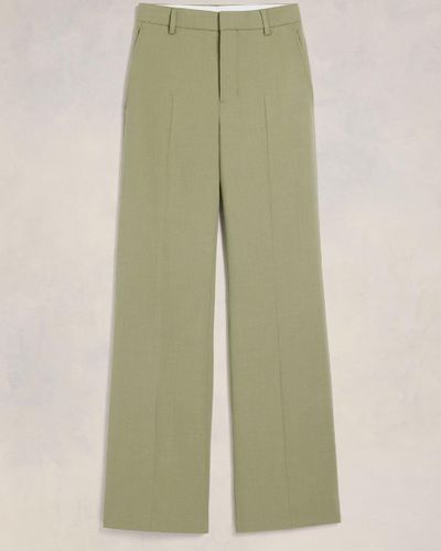 Ami Paris Flare Fit Trousers - Green