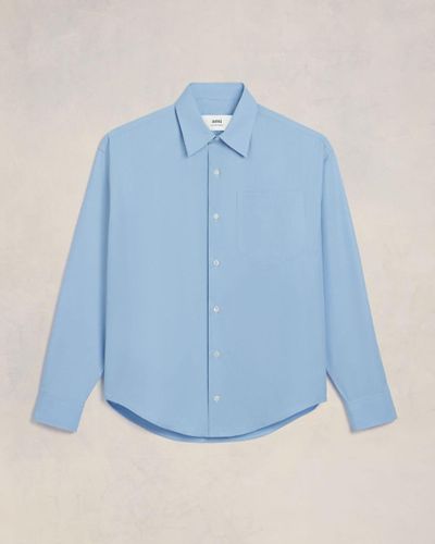 Ami Paris Boxy Fit Shirt - Blue