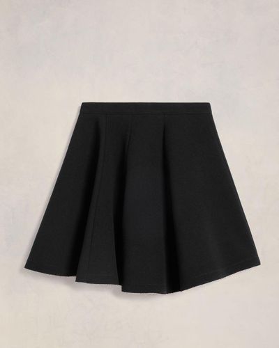 Ami Paris Flare Skirt - Black