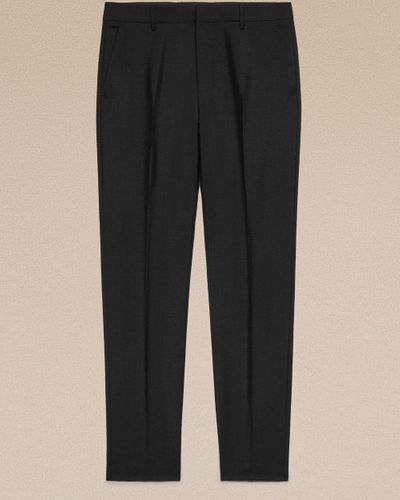 Ami Paris Cigarette Fit Trousers - Black