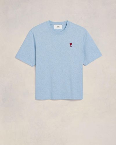 Ami Paris T-Shirts And Polos - Blue