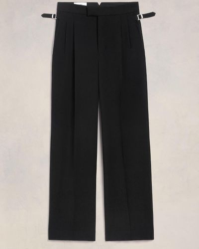 Ami Paris Large Fit Trousers - Black