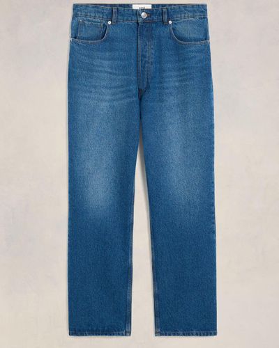 Ami Paris Loose Fit Jeans - Blue