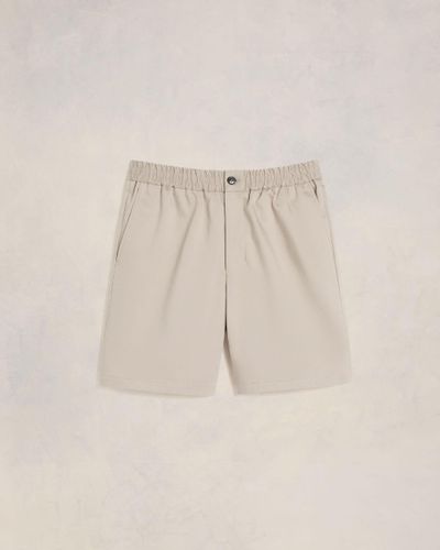 Ami Paris Elasticated Waist Shorts - Natural