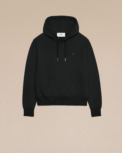 Ami Paris Ami De Coeur Hoodie - Black