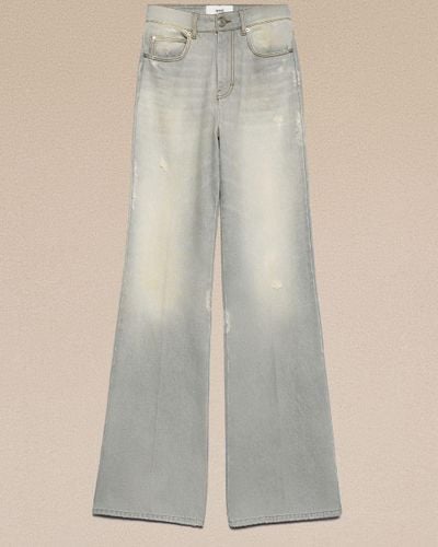 Ami Paris Flare Fit Jeans - Gray