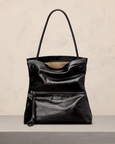 Ami Paris Grocery Bag - Black