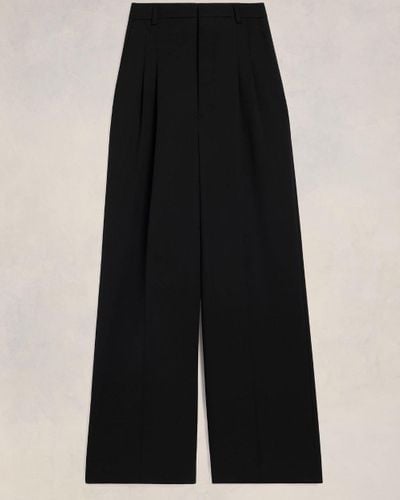 Ami Paris High Waist Large Trousers - Black