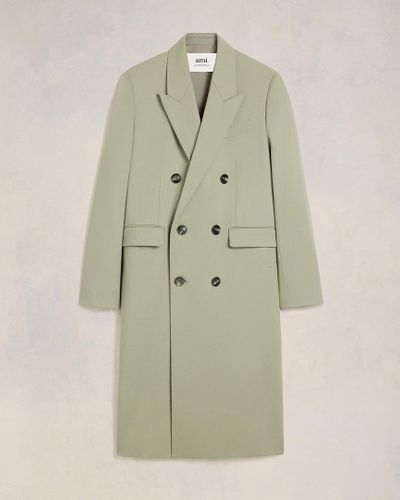 Ami Paris Double Breasted Coat - Green