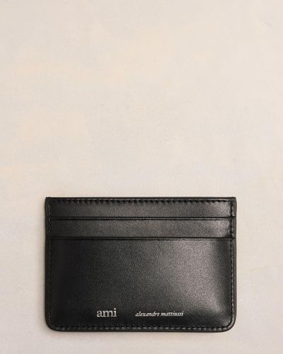 Ami Paris Ami Card Holder - Black