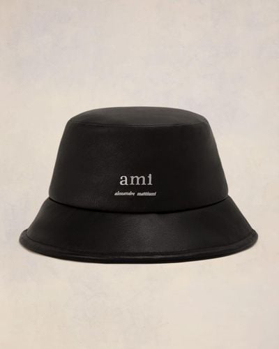 Ami Paris Ami Alexandre Mattiussi Bucket Hat - Black