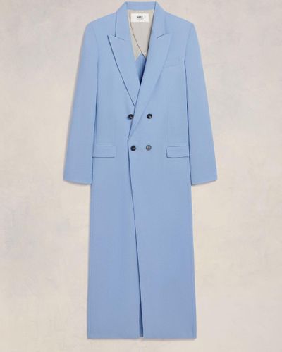 Ami Paris Robe manteau - Bleu