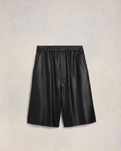 Ami Paris Elasticated Waist Bermuda Shorts - Black