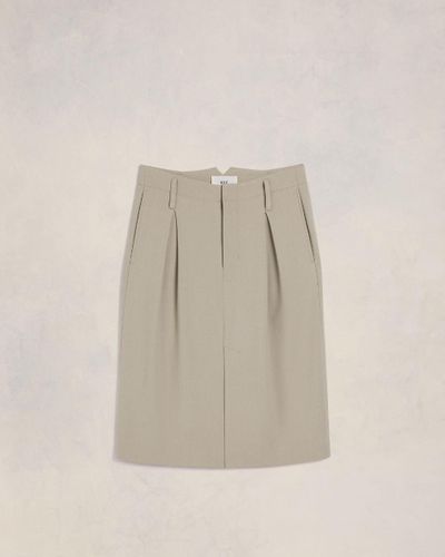 Ami Paris Pencil Skirt - Natural