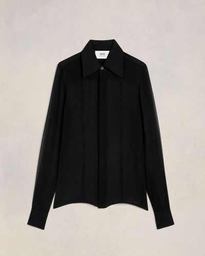 Ami Paris Fitted Shirt - Black