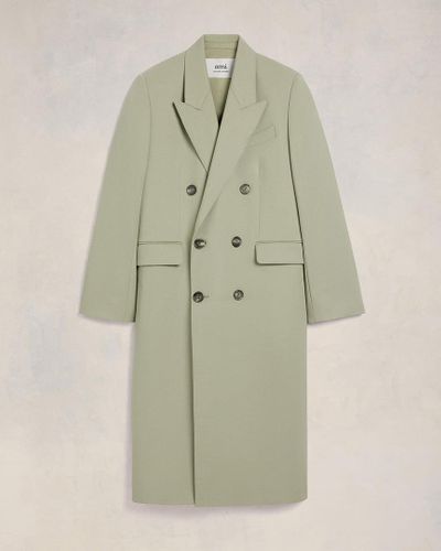 Ami Paris Double Breasted Coat - Green