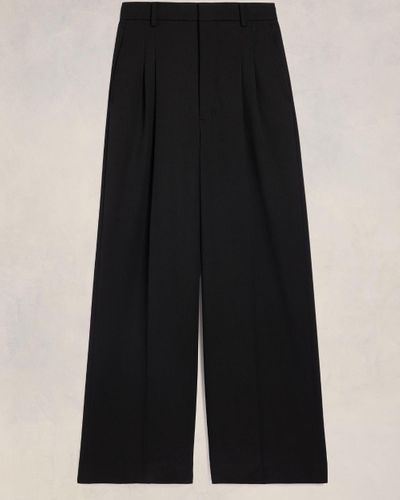 Ami Paris High Waist Large Trousers - Black