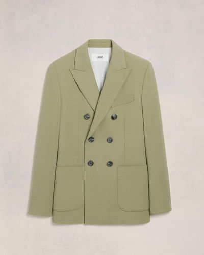 Ami Paris Double Breasted Jacket - Green
