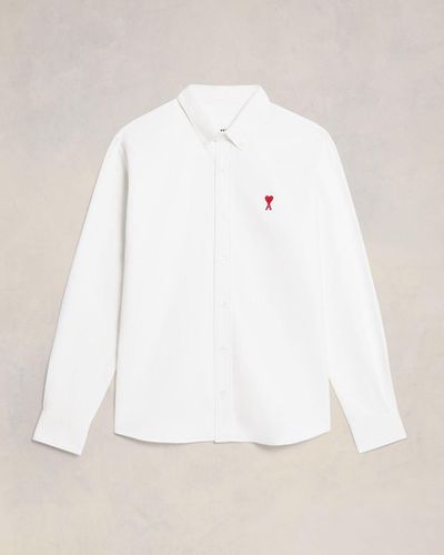 Ami Paris Chemise col boutonné ami de coeur - Neutre