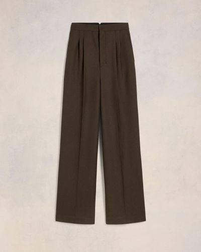 Ami Paris High Waist Large Trousers - Natural