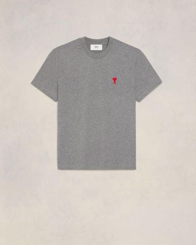 Ami Paris T-Shirts And Polos - Gray