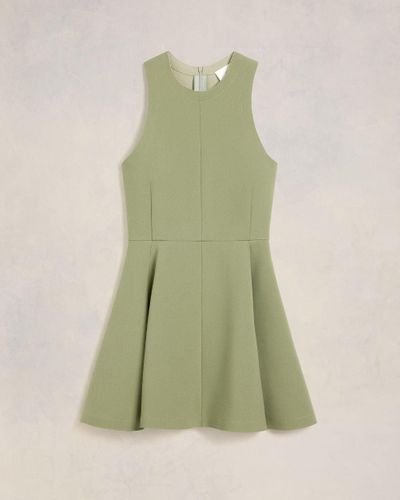 Ami Paris Short Flare Dress - Green