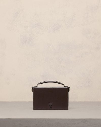 Ami Paris Ami De Coeur Lunch Box Bag - Natural